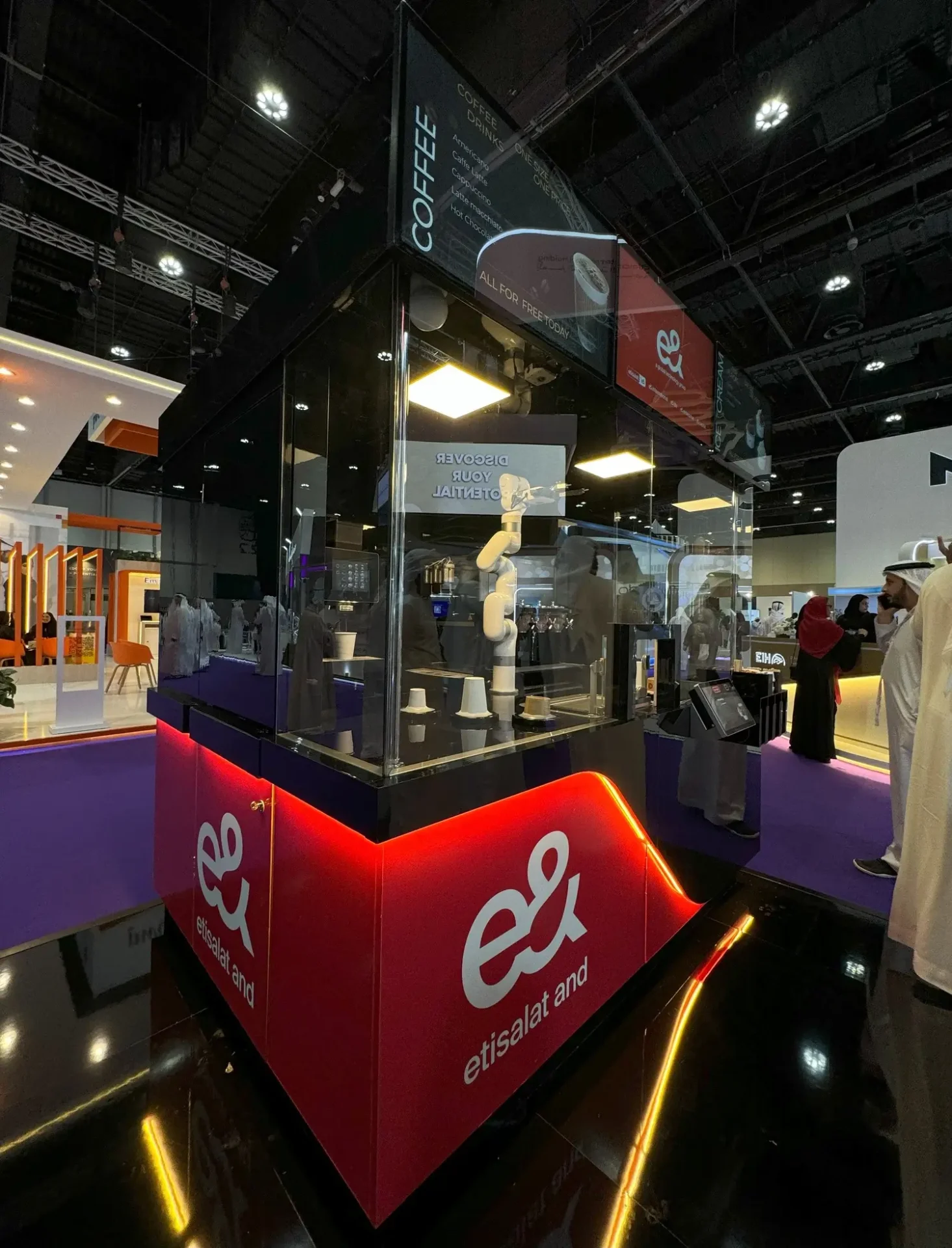 ADNAC Tawdheef event robotic cafe 2